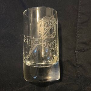 Shamrock Crystal Shot Glass. Collectable Glass Made In Dublin, Ireland.